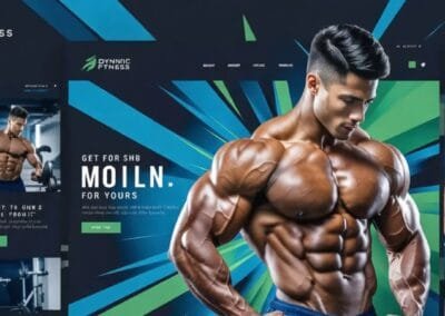 Fitness Website Design for men zedabi.com